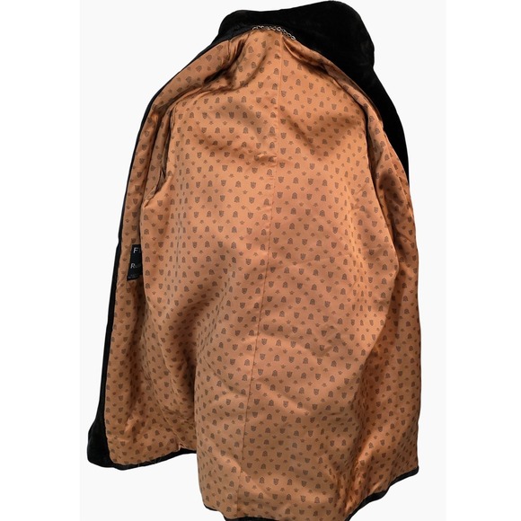 Russell Taylor Flipper vintage 80 Faux Fur Double Breasted Coat Luxury Glam‎ - Picture 14 of 14